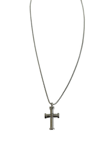 Tube Cross with 20"  Rd Box Chain 316L  SS-AN-GD004